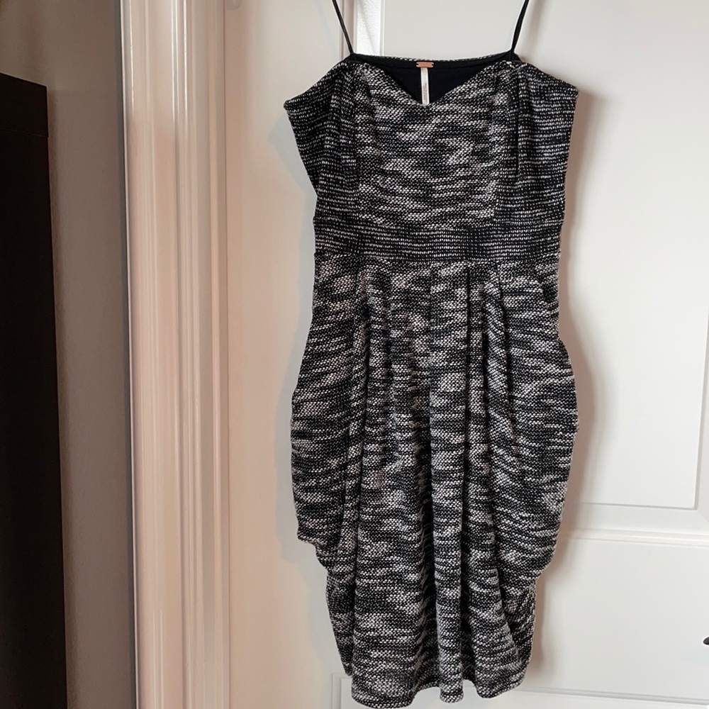 Free People strapless dress with pockets